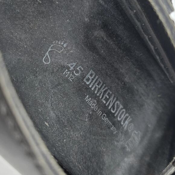 Birkenstock Shoes Mens 12 45 Wide Black Milano Leather Sandals Open Toed Ankle main image 4